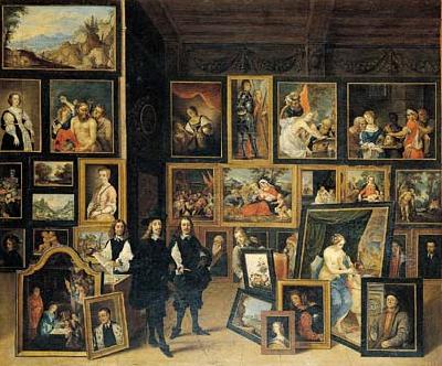    David Teniers La Vista del Archidque Leopoldo Guillermo a su gabinete de pinturas.-u China oil painting art